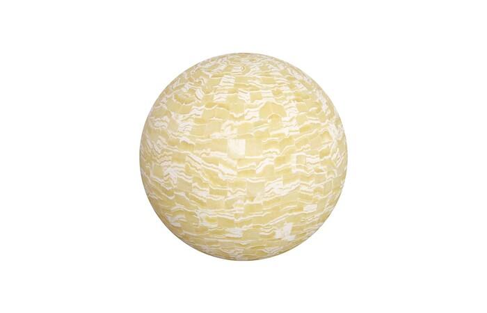 Onyx Lamp, Sphere, White