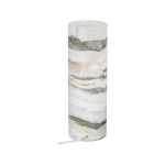 Onyx Lamp, Cylindrical, Gray