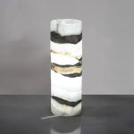 Onyx Lamp, Cylindrical, Gray