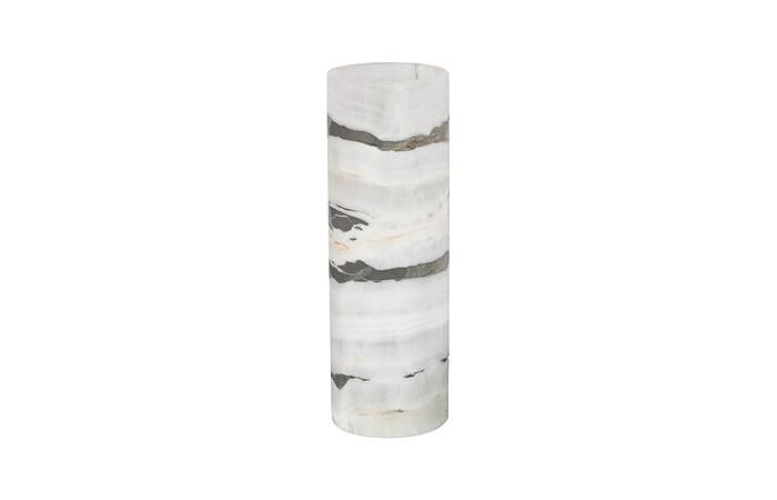 Onyx Lamp, Cylindrical, Gray