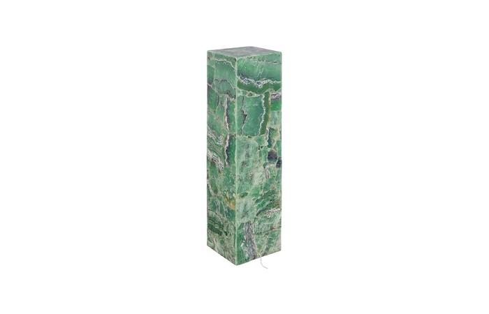 Onyx Lamp Pedestal, Square, Fluorite