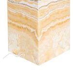 Onyx Lamp Pedestal, Square, Zebra
