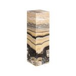 Onyx Lamp Pedestal, Square, Zebra