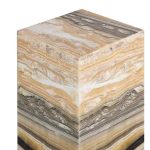 Onyx Lamp Pedestal, Square, Zebra