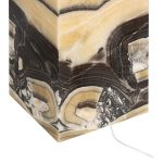 Onyx Lamp Pedestal, Square, Zebra