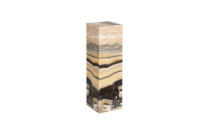 Onyx Lamp Pedestal, Square, Zebra