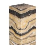 Onyx Lamp Pedestal, Square, Zebra