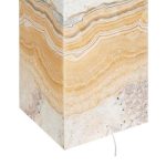 Onyx Lamp Pedestal, Square, Zebra