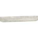 Onyx Canoe Bowl, White Ice Polish