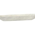 Onyx Canoe Bowl, White Ice Polish