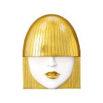 Fashion Faces Wall Art, Small, White And Gold Leaf, Set Of 3