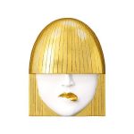 Fashion Faces Wall Art, Small, White And Gold Leaf, Set Of 3