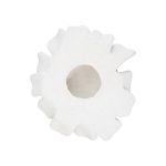 Topsy Turvy Succulent Wall Art, White Stone