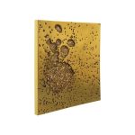 Splotch Wall Art, Square, Gold Leaf