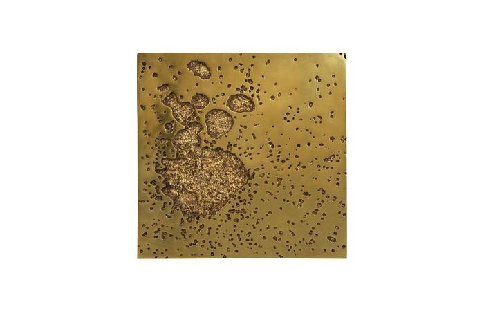 Splotch Wall Art, Square, Gold Leaf