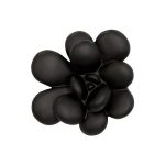 Oviferum Succulent Wall Art, Smooth Matte Black