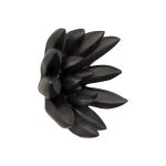 Compactum Succulent Wall Art, Smooth Matte Black