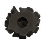 Topsy Turvy Succulent Wall Art, Smooth Matte Black