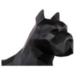 Pitbull Facet Sculpture, Matte Black