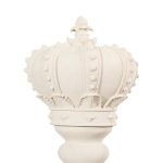 King Chess Sculpture, Cast Stone White