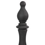 Bishop Chess Sculpture, Cast Stone Black