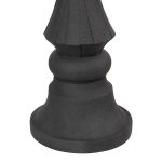 Bishop Chess Sculpture, Cast Stone Black
