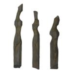 Cast Women Wall Art, B, Splinter Stone Finish