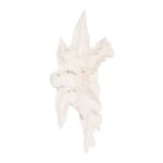 Contour Cast Root Flower Wall Art, White Stone