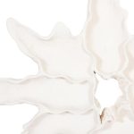 Contour Cast Root Flower Wall Art, White Stone