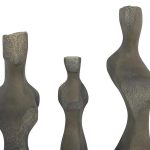 Cast Women Wall Art, Set Of 3, Small, Splinter Stone Finish