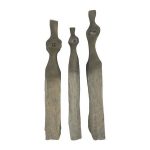 Cast Women Wall Art, Set Of 3, Small, Splinter Stone Finish
