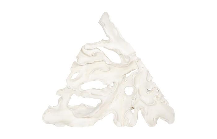 Contour Cast Root Triangle Wall Art, Faux Bleached