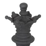 Queen Chess Sculpture, Cast Stone Black, Small
