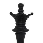 Queen Chess Wall Decor, Cast Stone Black
