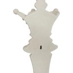 Queen Chess Wall Decor, Cast Stone White