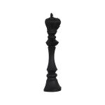 King Chess Wall Decor, Cast Stone Black