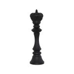 King Chess Wall Decor, Cast Stone Black