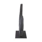 Swoop Tabletop Sculpture, Black Wood, Small