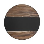 River Mirror, Natural, Round