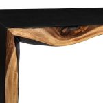 Framed Waterfall Console Table, Natural, Iron