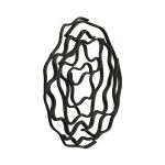 Vine Wall Flower, Black, Small