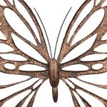 Butterfly Wall Art, Sm, Copper/black, Metal