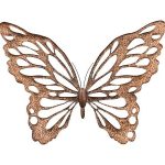 Butterfly Wall Art, SM, Copper/Black, Metal