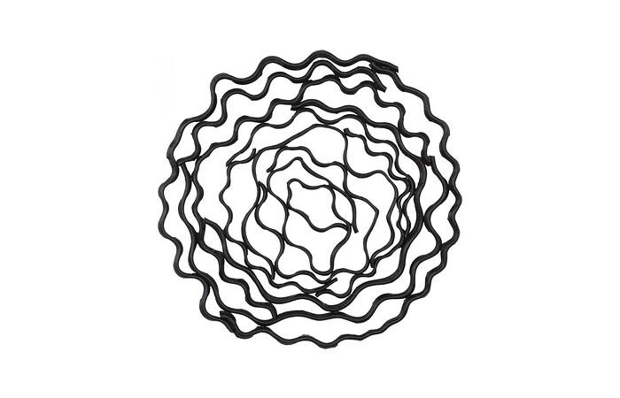 Vine Wall Flower, Black, Large