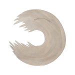 Swoop Wall Art, Bleached Wood, Small