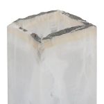Onyx Lamp, White, Rustic Edge