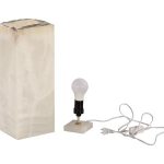 Onyx Lamp, White, Rustic Edge