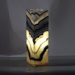 Onyx Lamp, Square, Zebra