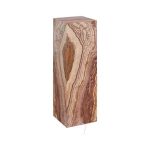 Onyx Lamp, Square, Serpentine Rose