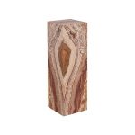 Onyx Lamp, Square, Serpentine Rose